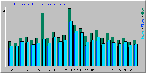 Hourly usage for September 2026